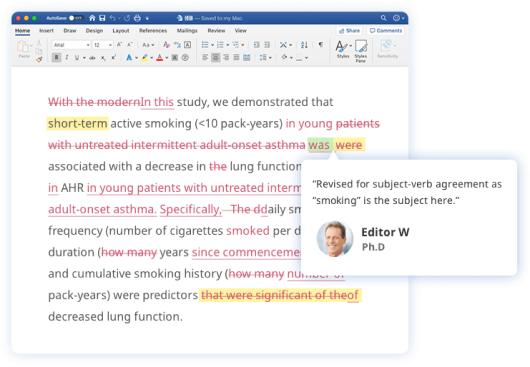 Proofreading and Editing